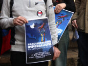 Suspesa la manifestació de Barcelona contra “l’agressió imperialista” a Veneçuela pel temporal de pluja