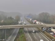 Col·lapse a l’AP-7 a tocar de Parets per un carril tallat a la Roca del Vallès